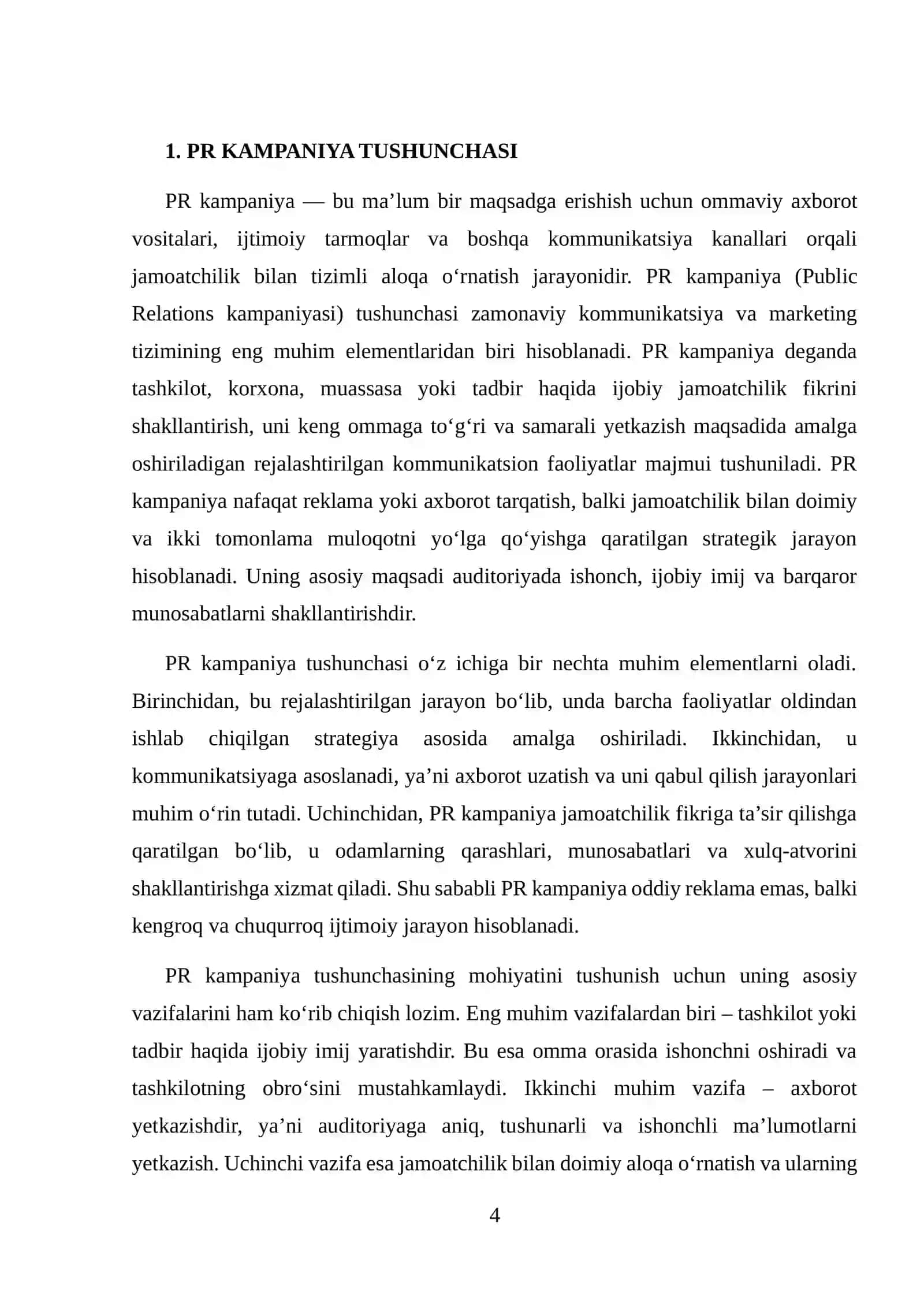 Mahalliy Tadbir uchun PR Kampaniya Ishlab Chiqish 4