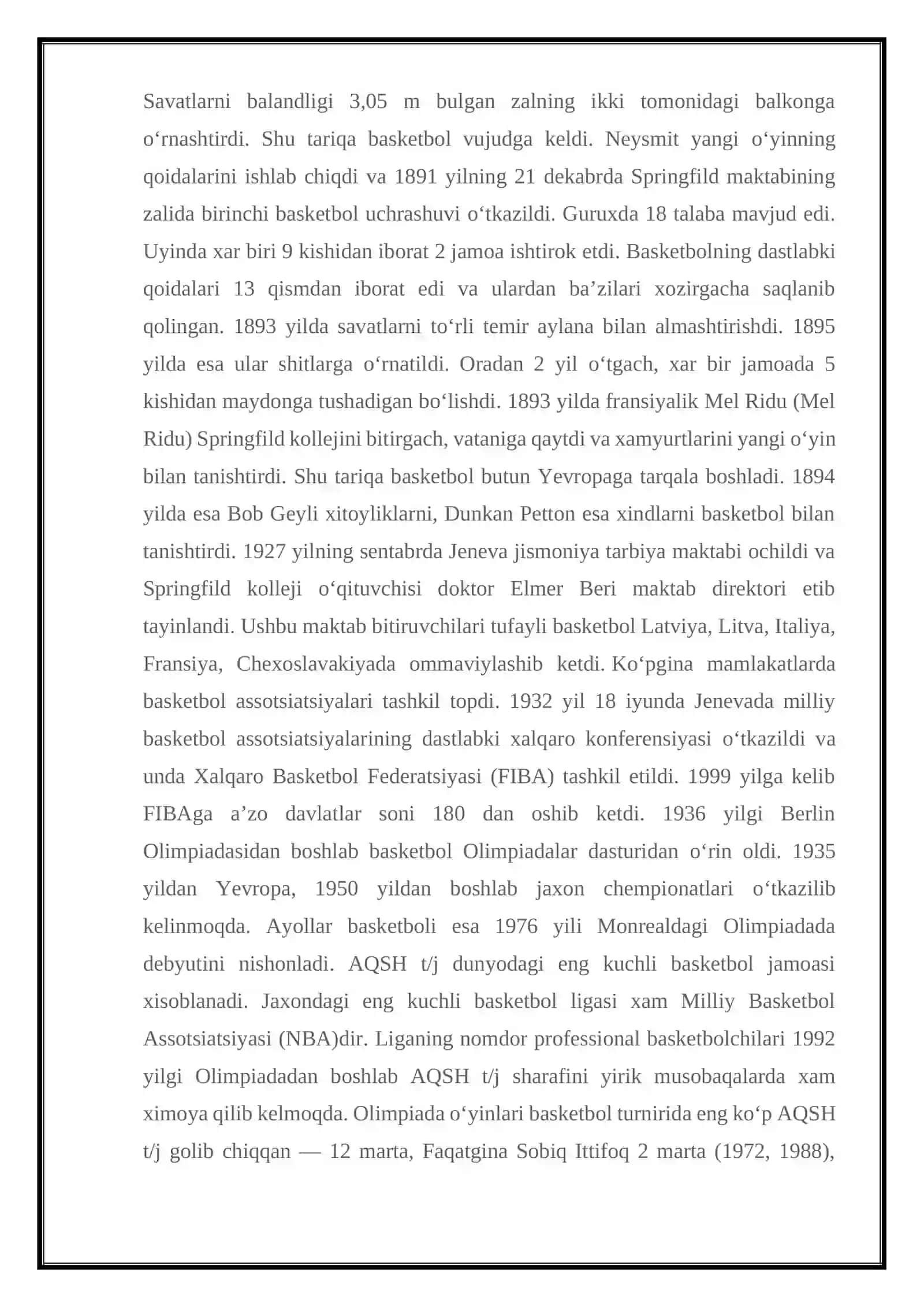 Baskedbol o`yini 4