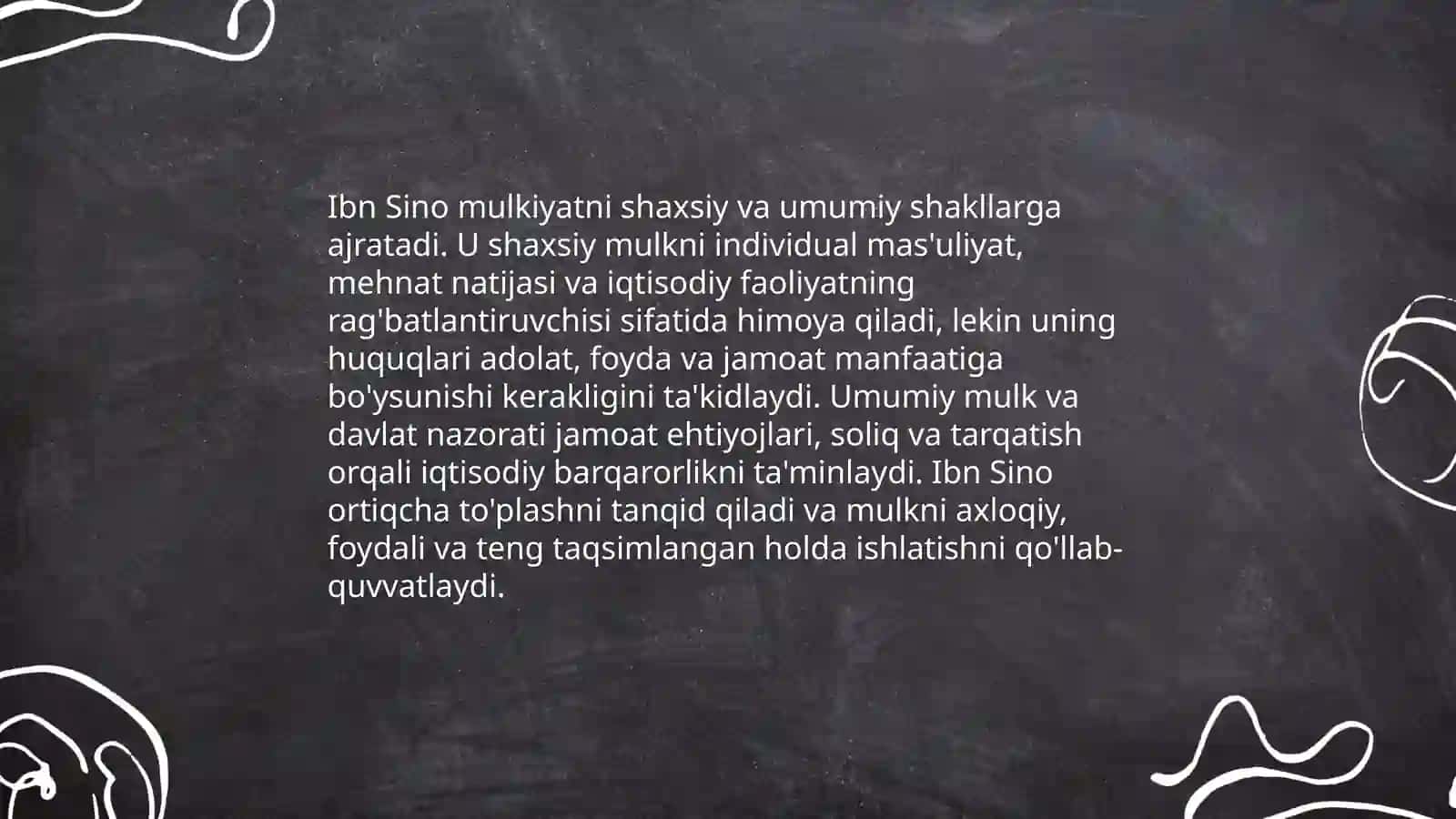 Ibn Sino asarlaridagi iqtisodiy qarashlar 4