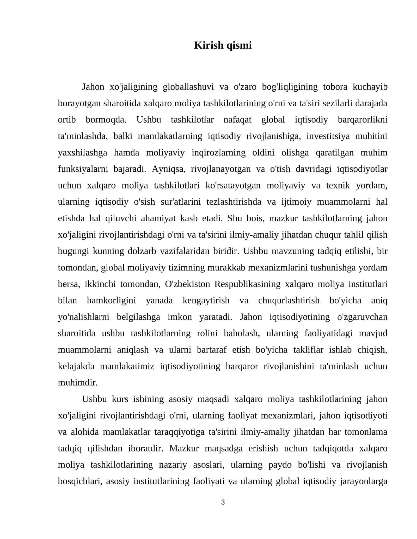 Xalqaro moliya tashkilotlarining jahon xoʻjaligini rivojlantirishdagi oʻrni 4