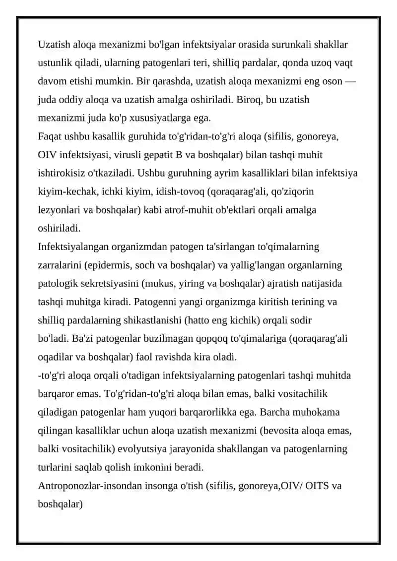 KONTAKT INFEKSIYASINI OLDINI OLISH USULLARI MEHANIK VA FIZIK ANTISEPTIKA USULLARI KIMYOVIY BIOLOGIC VA ARALASH ANTISEPTIKA USULLARI 4
