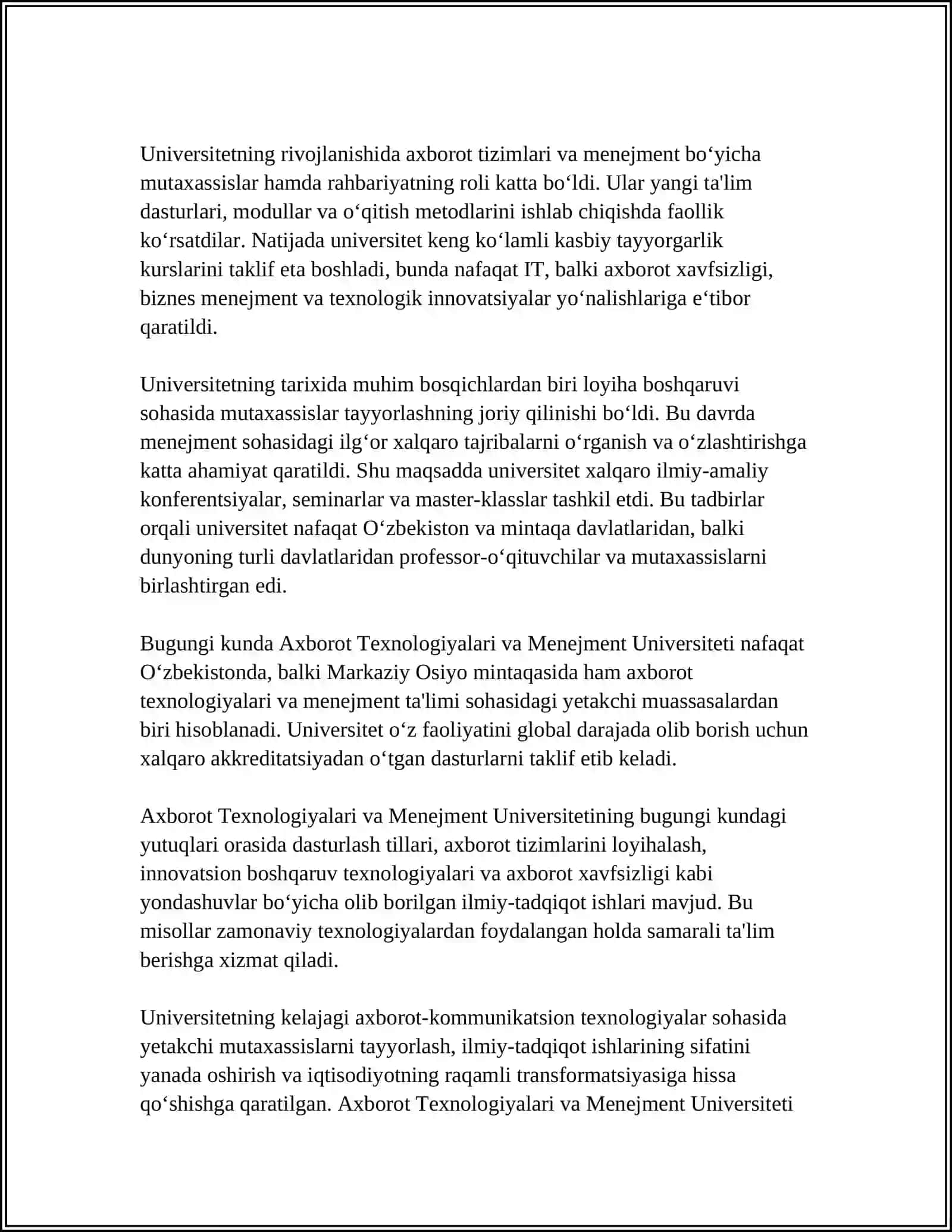 Axborot Texnologiyalari va Menejment Universiteti 4
