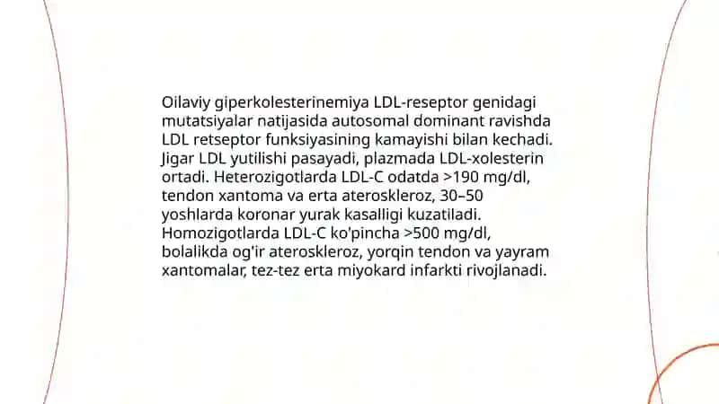 Yoglar almashinuvining irsiy buzilishlari 4