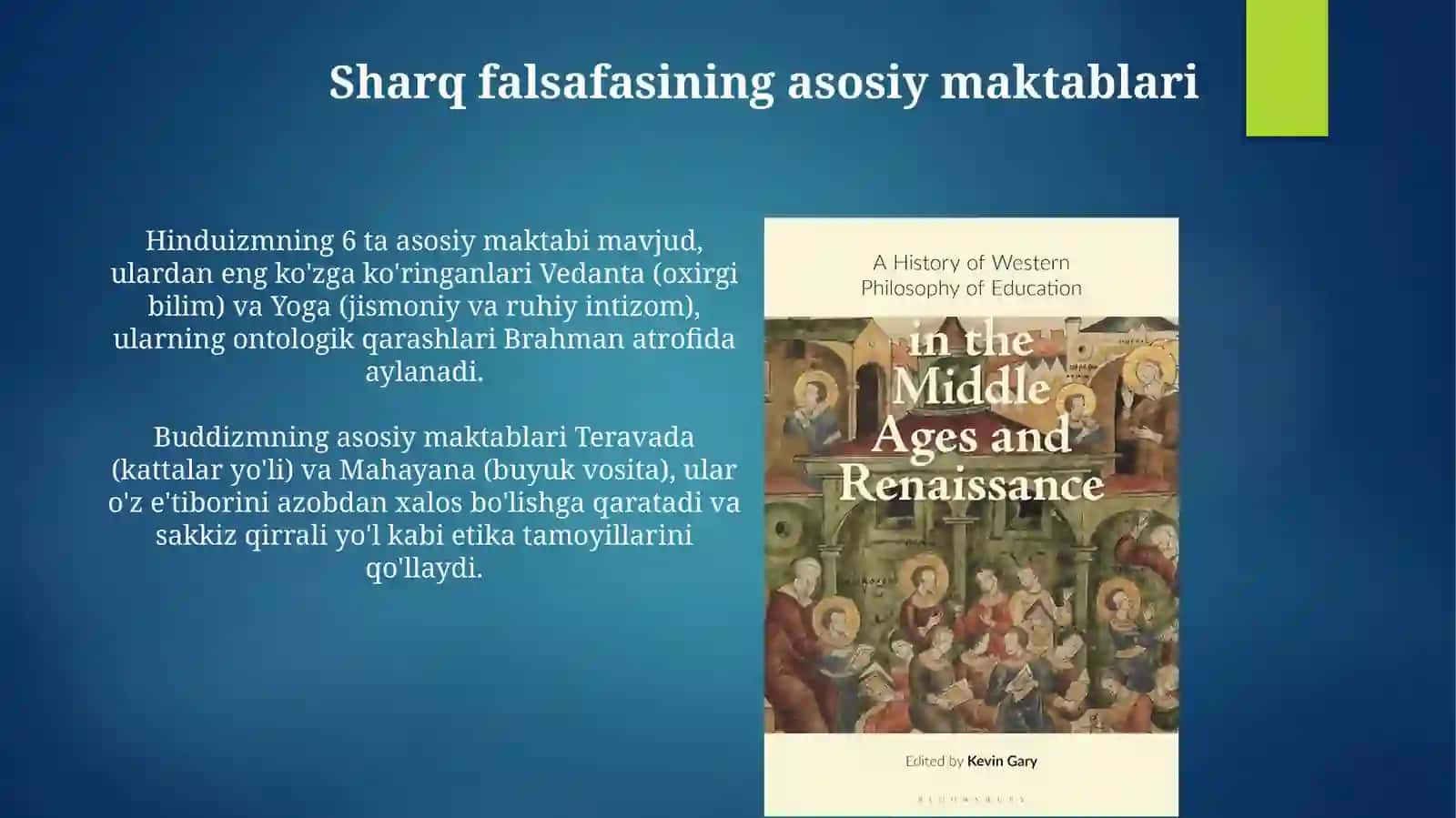 Sharq va G'arb Falsafasi Ta'riflari 4