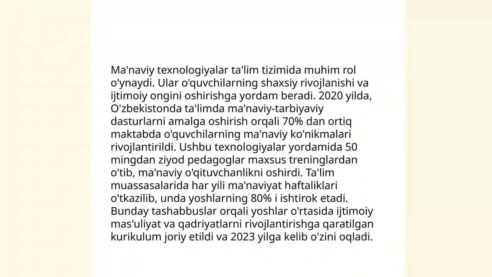 GLOBALLASHUV SHAROITIDA MA'NAVIY TEXNOLOGIYALARNING ÒZIGA XOS XUSUSIYATLARI 4