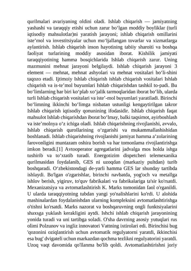 Ishlab chiqarish jarayonlarini avtomatik boshqarish sxemalari 4