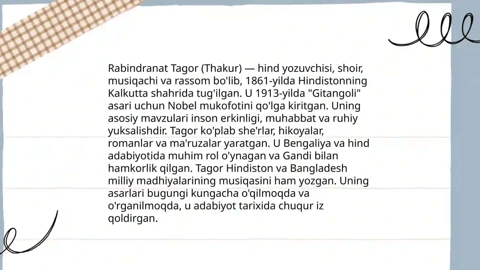 Thakur jahon ma'naviyatining yetakchi vakili 4