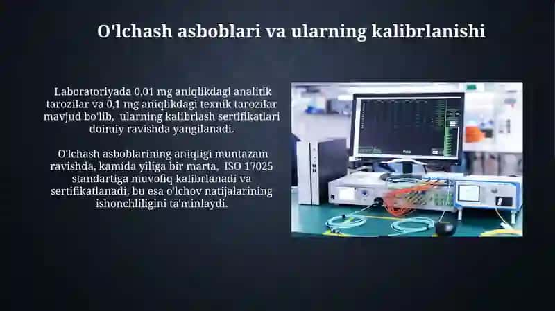 Centex.Uz Sifat Ko'rsatkichlarini Aniqlash Laboratoriyasi 4