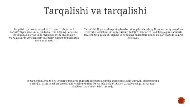 Helikobacter Pilori Va Uni SogʻLom Organizmga TaʼSiri 4