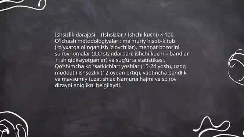 Ishsizlik iqtisodiy xavfsizlikning ijtimoiy indikatori 4