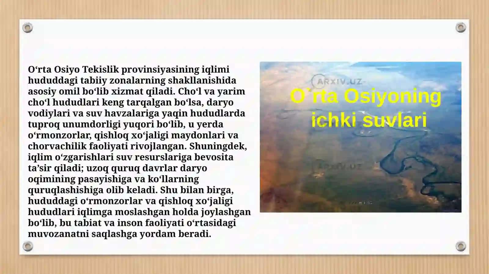 Tabiiy geografiya fanidan ta'lim 4