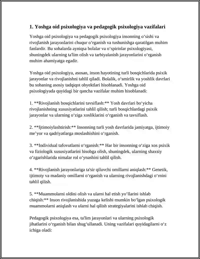 Yoshga oid psixologiya va pedagogik psixologiya 4