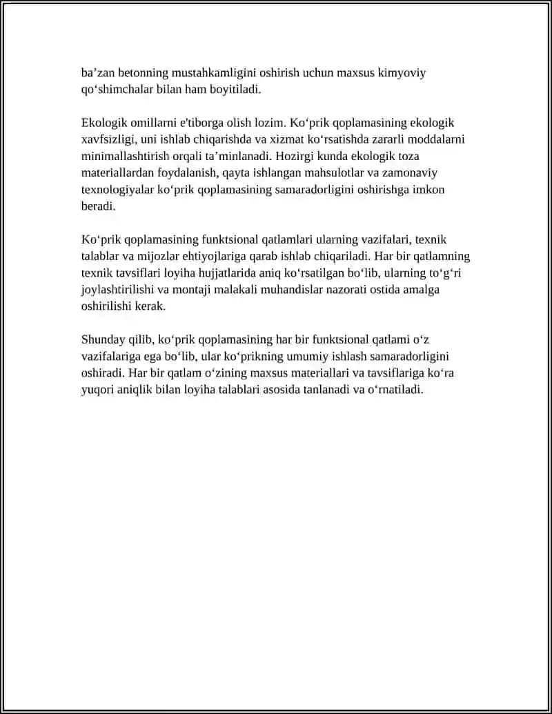 KO‘PRIK QOPLAMASI QATLAMLARI VAZIFALARI 4