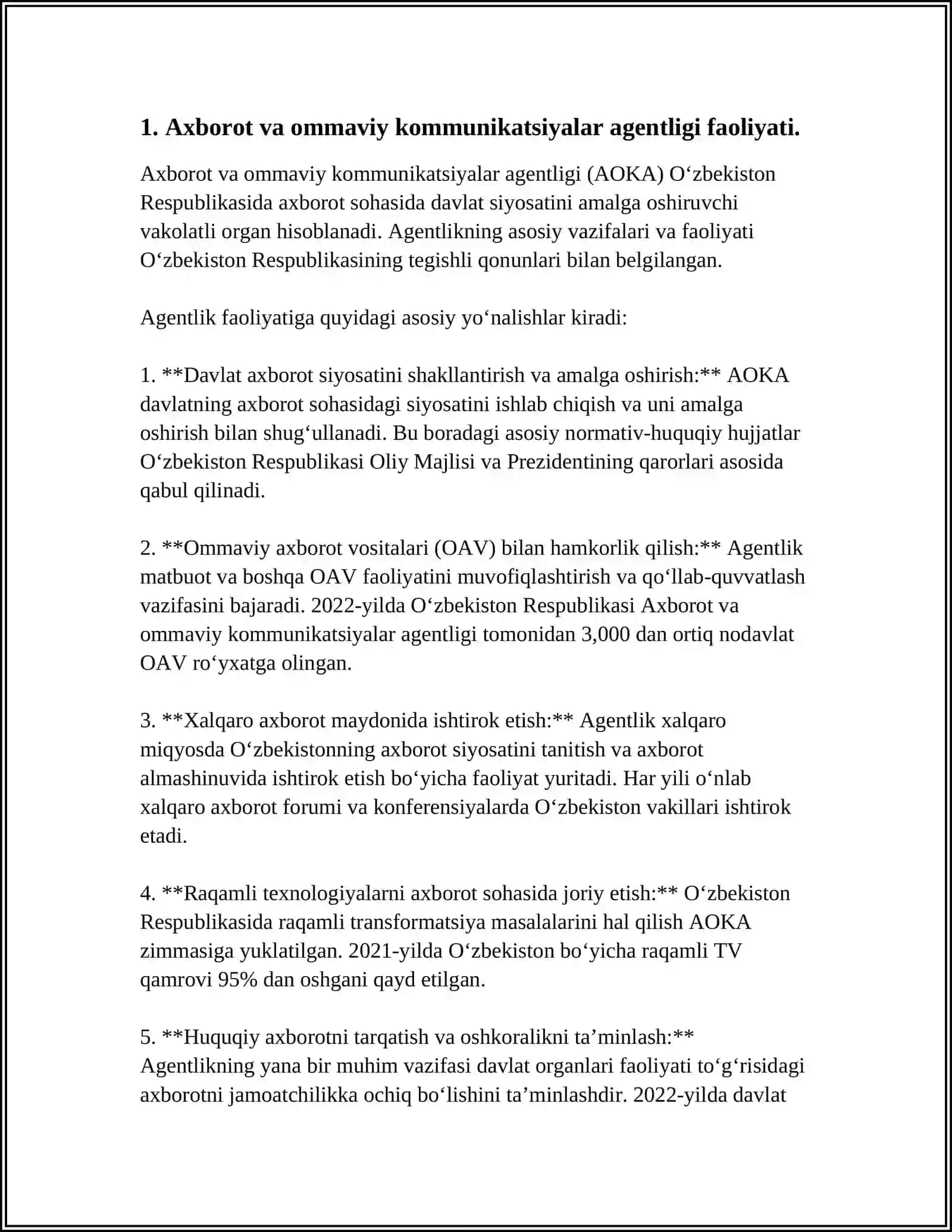 KUTUBXONA VA AXBOROT FAOLIYATINI TARTIBGA SOLUVCHI NORMATIV-HUQUQIY HUJJATLAR 4