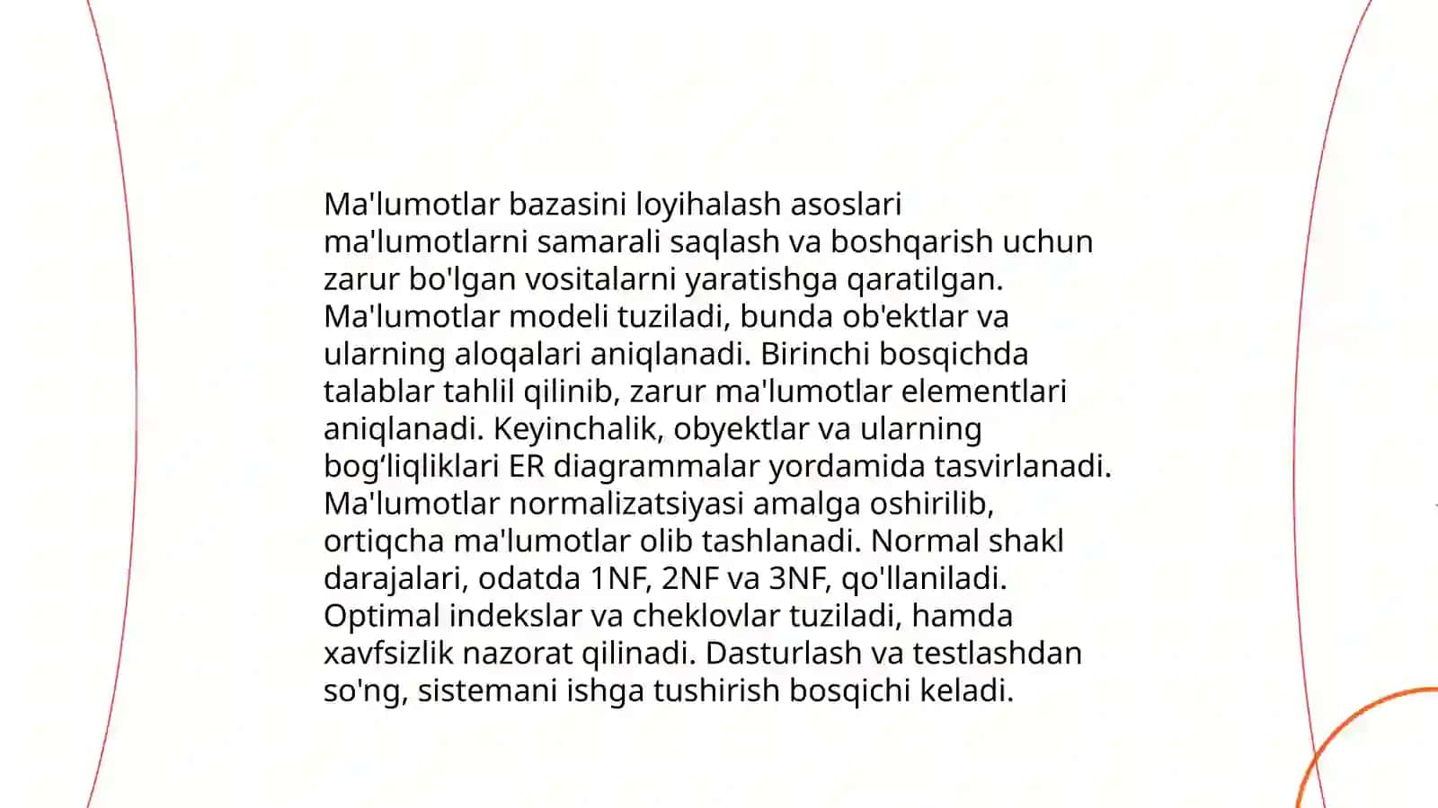 Internet tarmoğidagi malumotlar bazasini dasturiy tizim vositalari yordamida yaratish 4