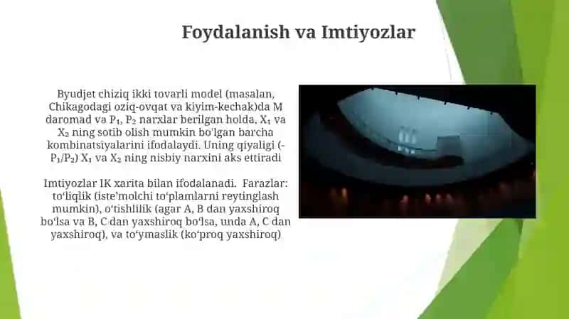 Istemolchi byujeti va befarqlik egri chizig'i 4