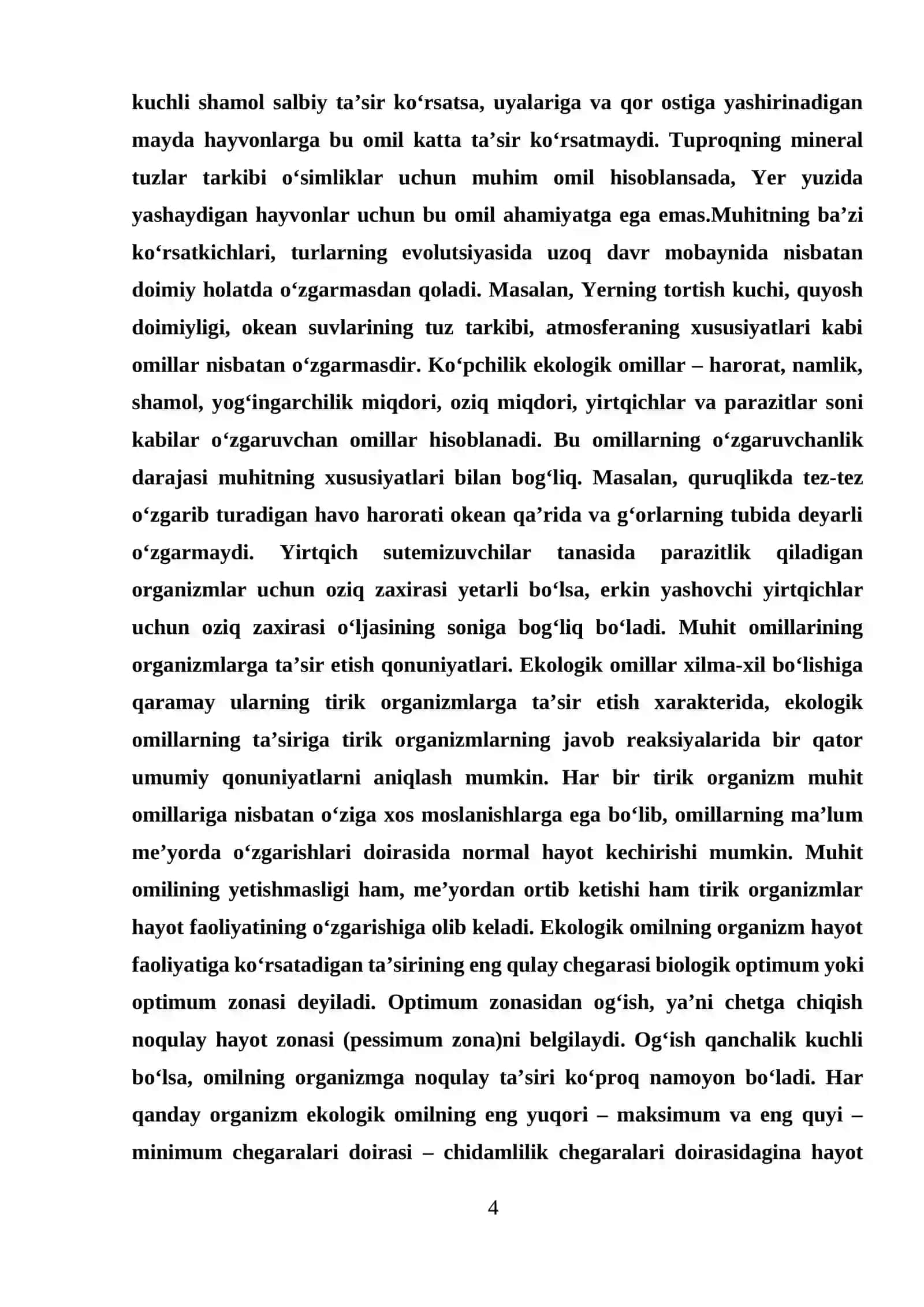 Qoʻqon shahar va atrof tumanlardagi oʻsimliklarning namlik omiliga koʻra ekologik guruhlarini aniqlash 4