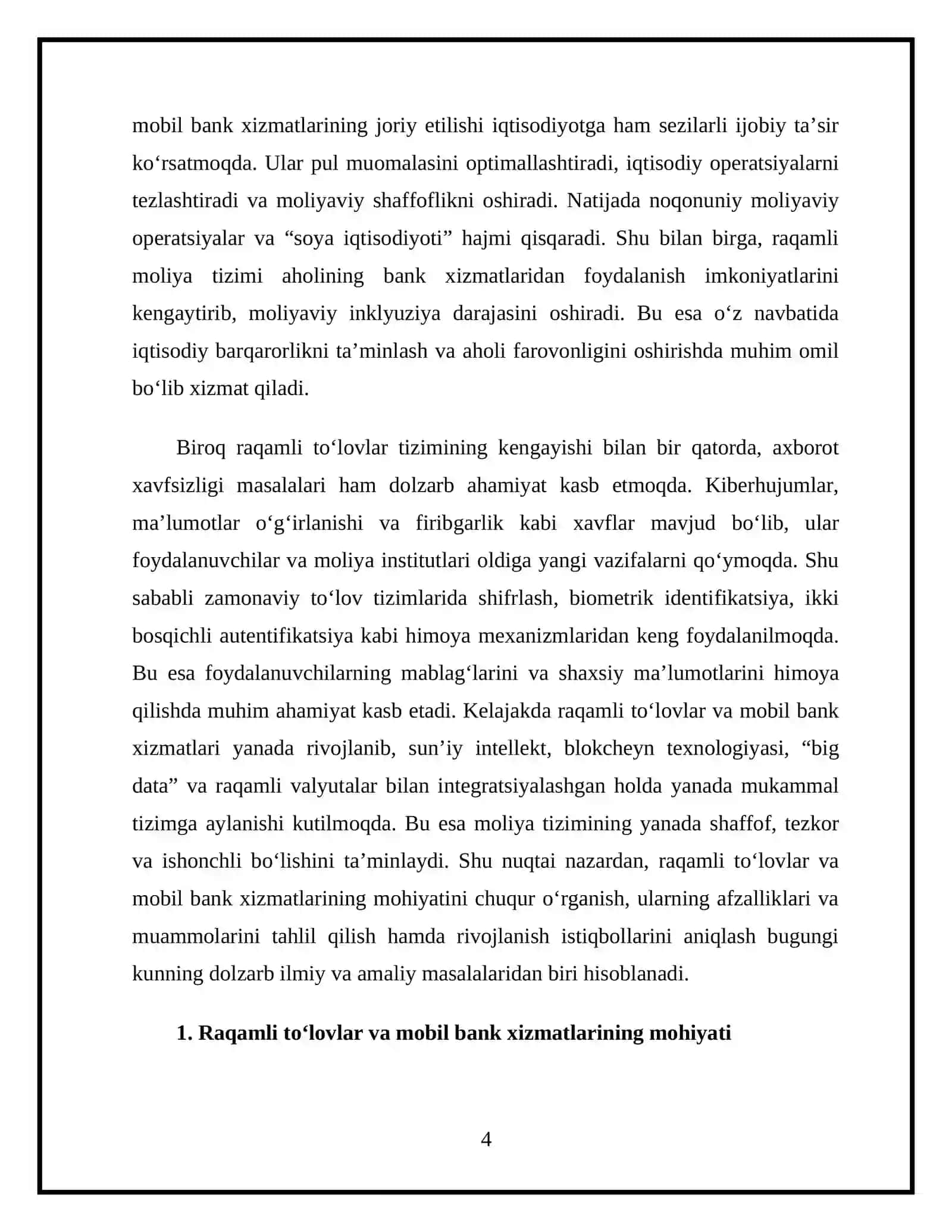 Raqamli to‘lovlar va mobil bank xizmatlari. Kontaktsiz to‘lovlar NFC, QR-kodlar, mobil hamyonlar 4