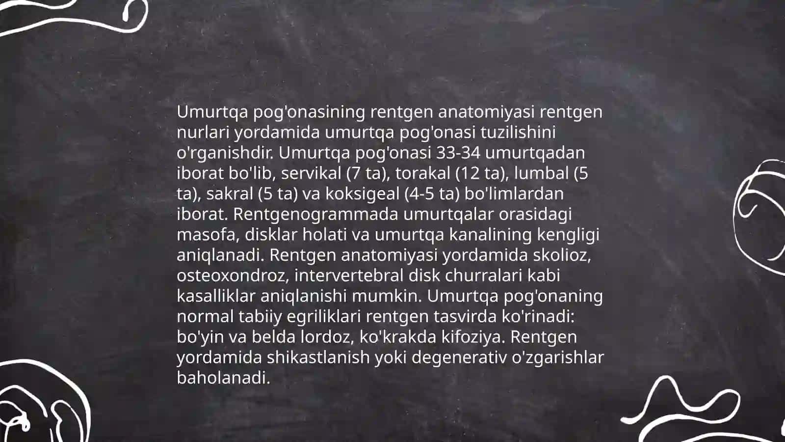 Skelet suyaklarning rentgenanatomiyasi 4
