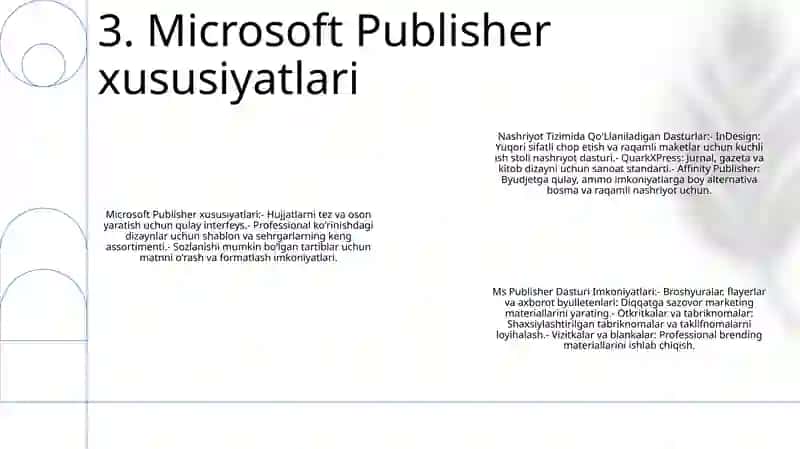 Ms Publisher Dasturi 4