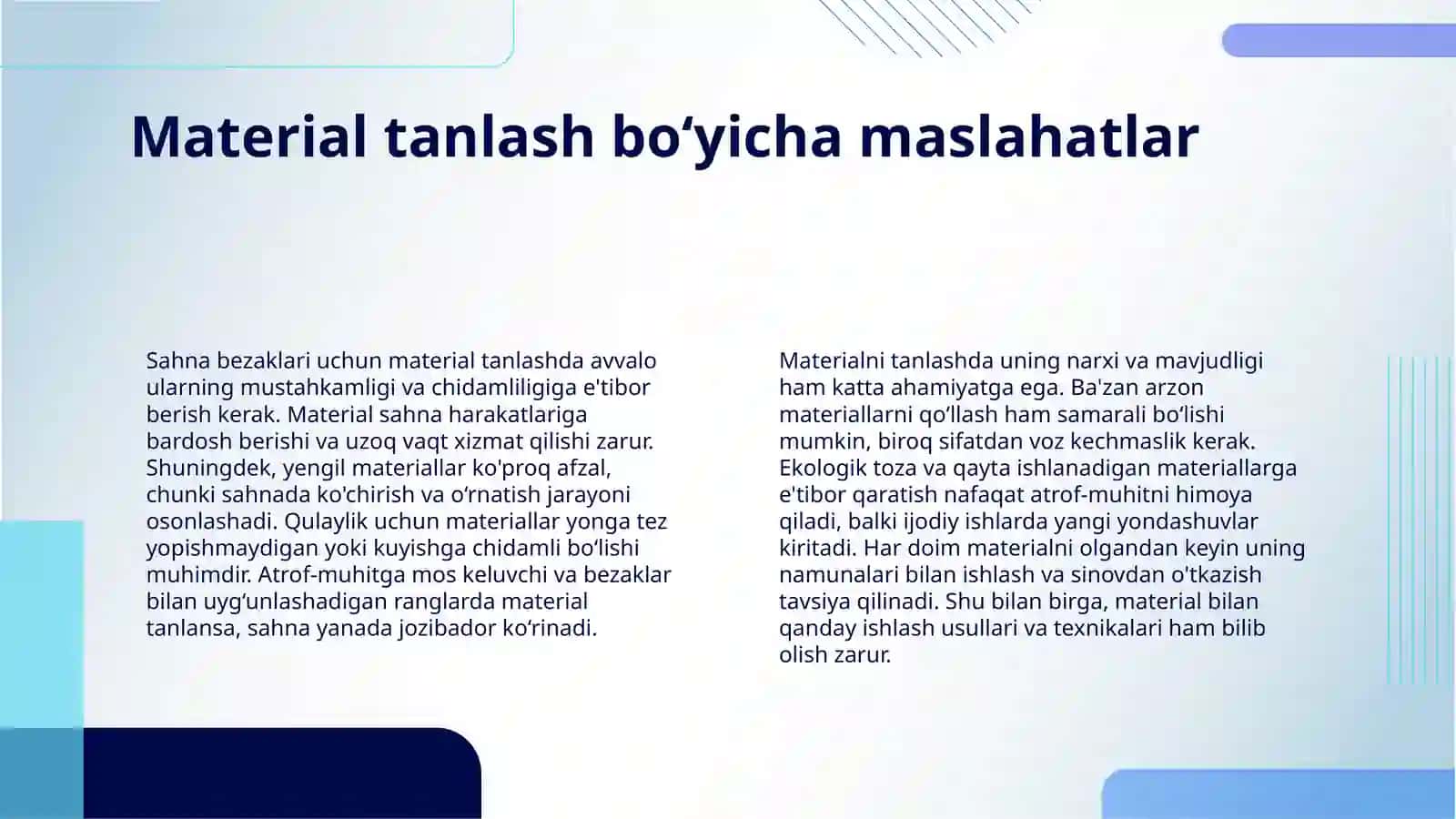 SAHNA DEKORATSIYASI VA BEZAKLI APLEKATSIYALAR ORQALI IJODIY QOBILIYATLARINI RIVOJLANTIRISH 4