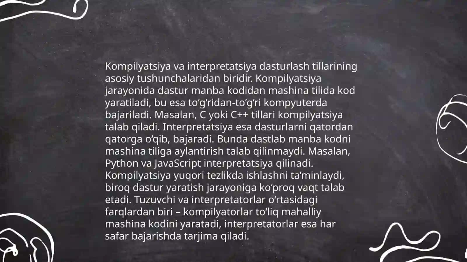 Dasturlash tillari va ularning imkoniyatlari 4