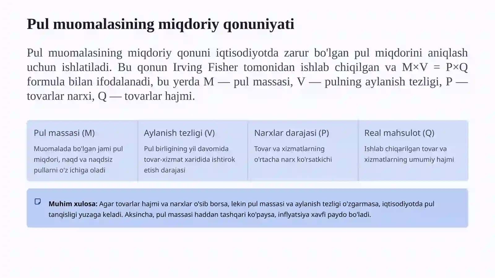 Pul muomalasi va bozor munosabatlari tizimi 4