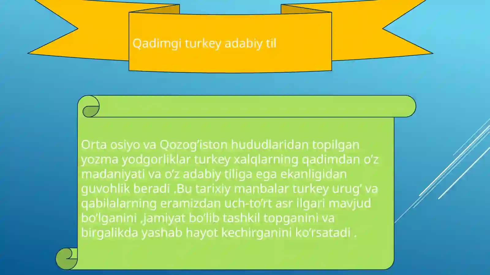 O’zbek  tilining taraqqiyot bosqichlari 4