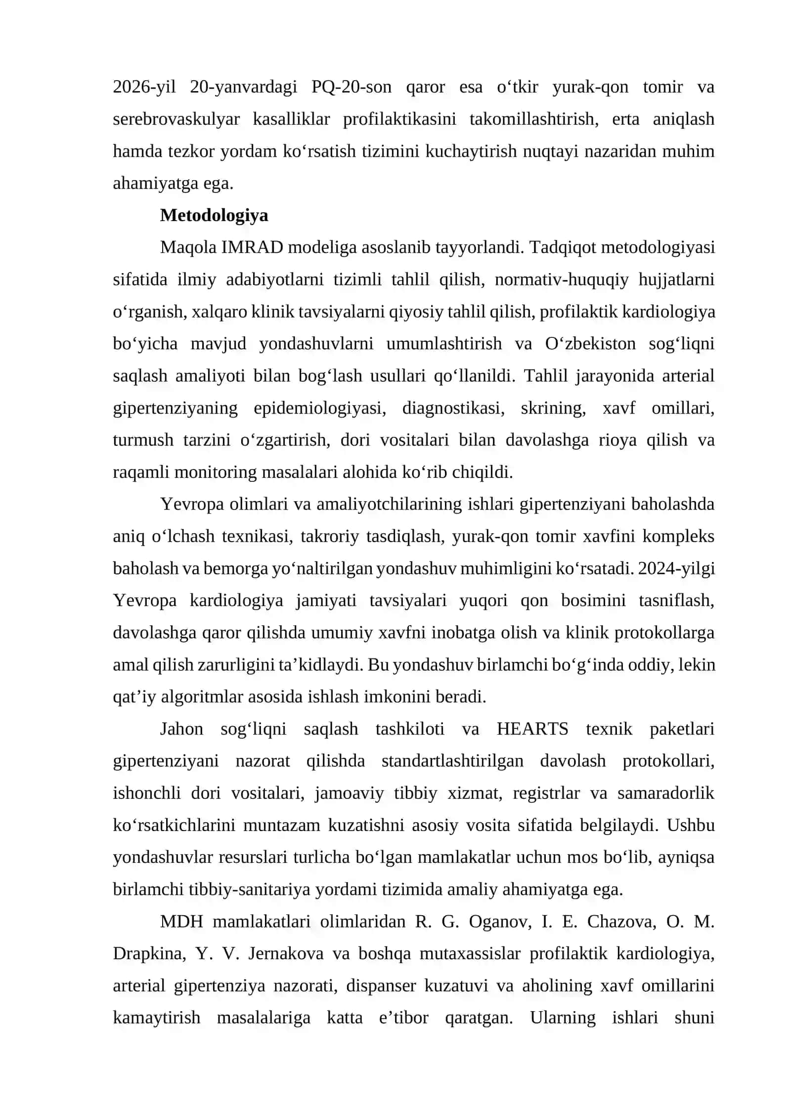 ARTERIAL GIPERTENZIYANI ERTA ANIQLASH VA PROFILAKTIKASI 4
