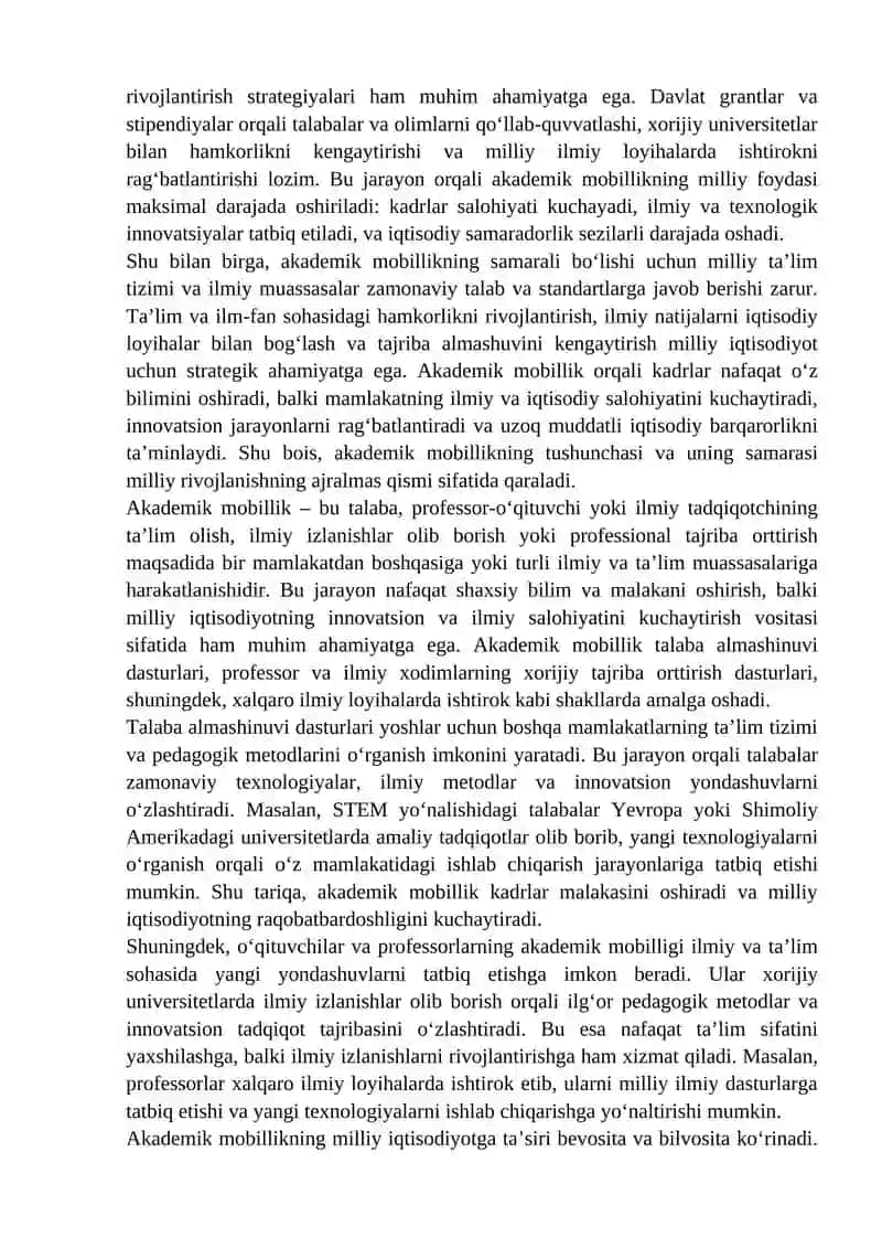 Akademik mobillikning milliy iqtisodiyotga ta'siri 4