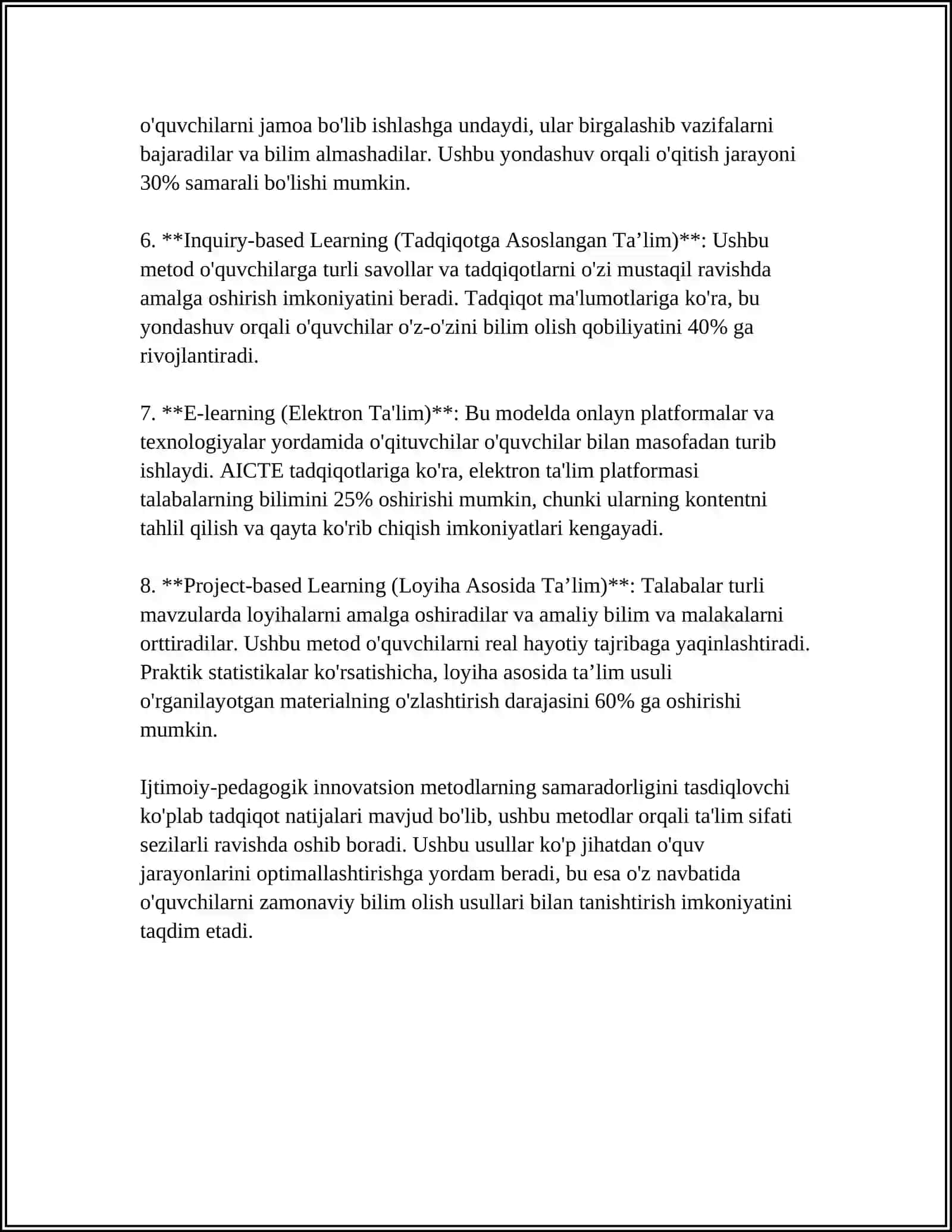 YOSHLAR BILAN ISHLASHDA IJTIMOIY-PEDAGOGIK INNOVATIKA VA LOYIHAVIY FAOLIYAT 4