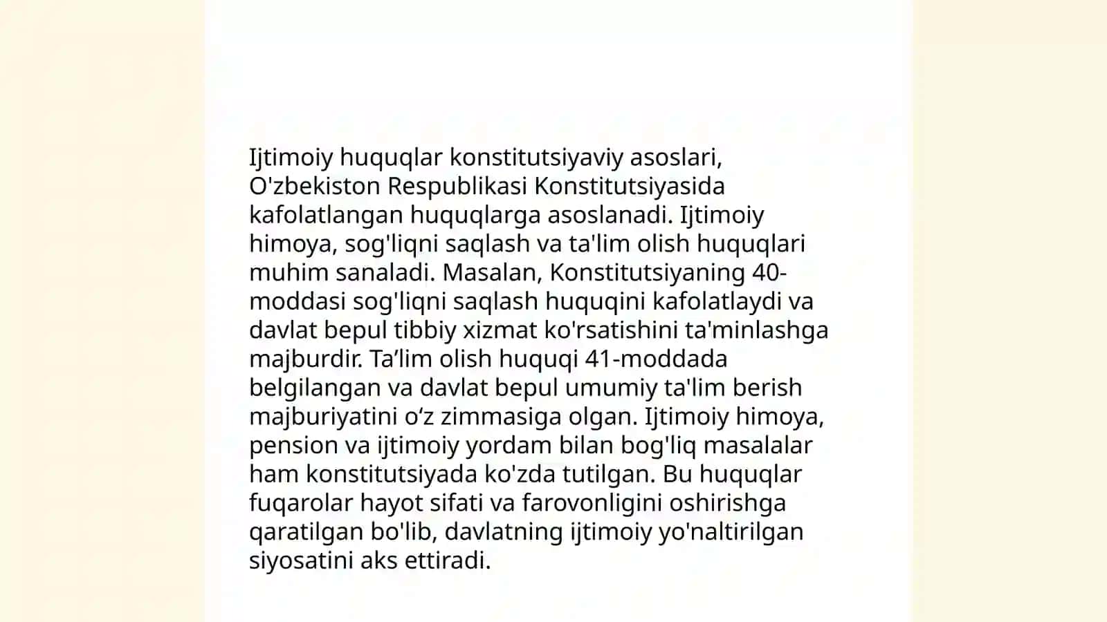 Iqtisod,ijtimoiy madaniy va ekalogik huquqlarning konistutsiyaviy asoslari 4