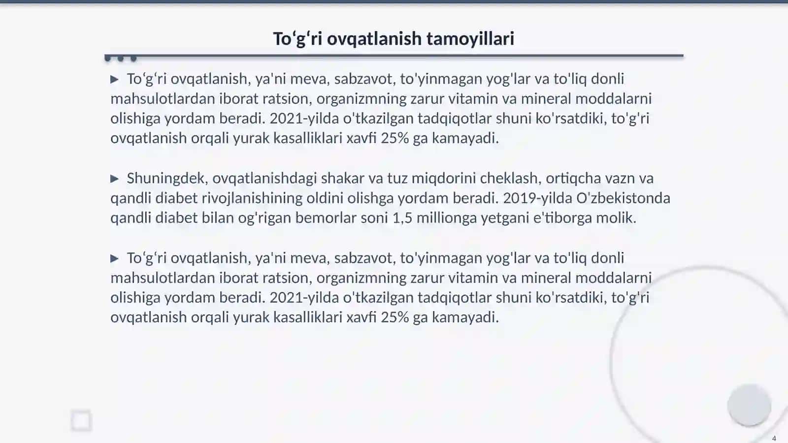 Yuqumli bo’lmagan kasalliklarning birlamchi,ikkilamchi uchlamchi profilaktikasi 4