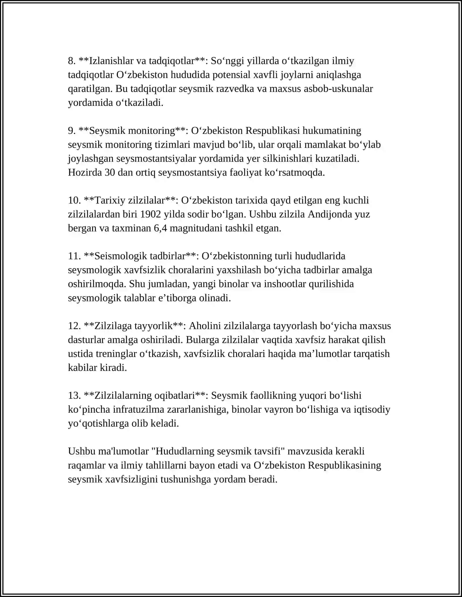 Sismik hududlarda jamoat binolarini loyĭhalash 4