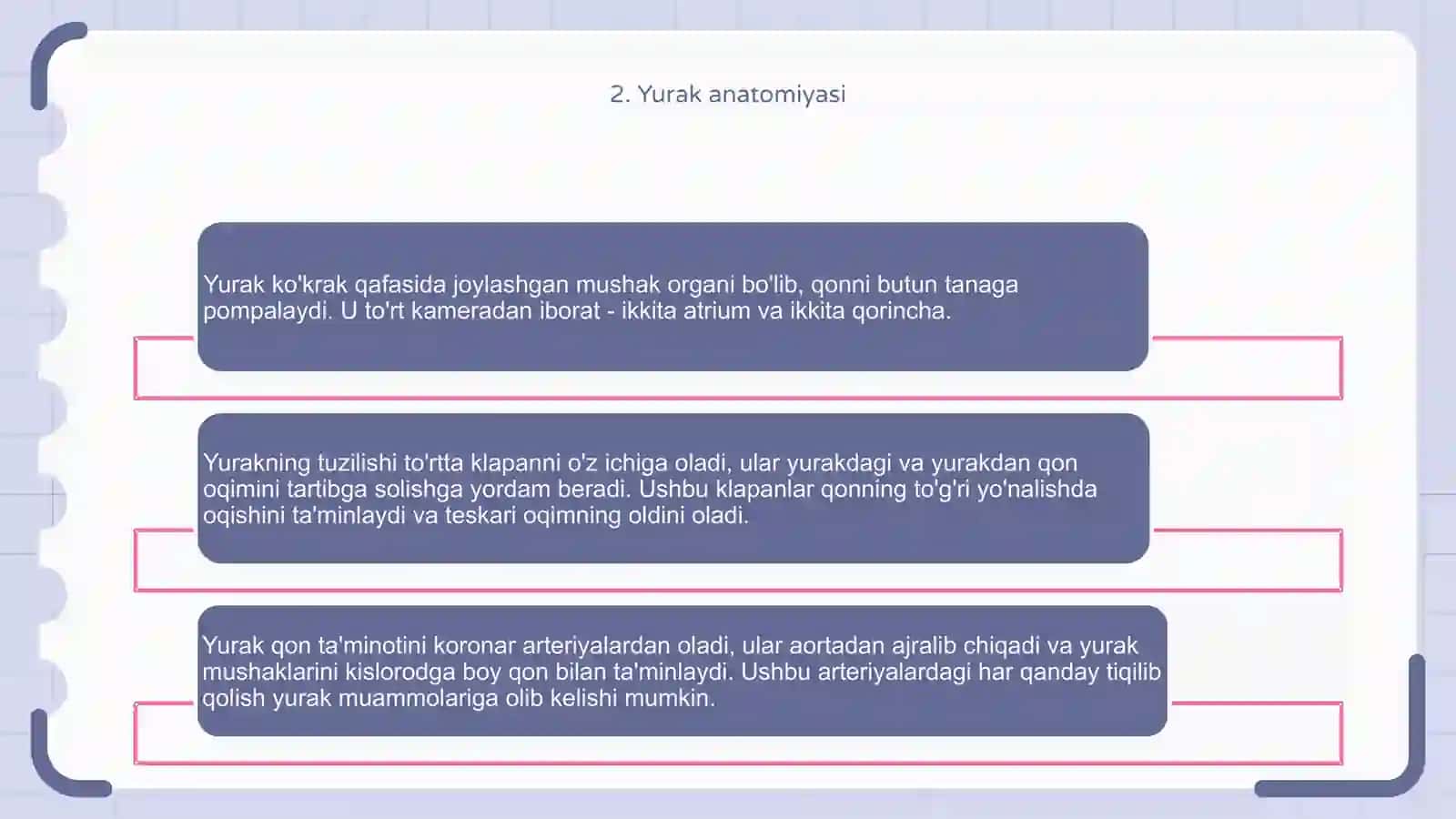 Yurak tuzilishi anatomiyasi klablari 4
