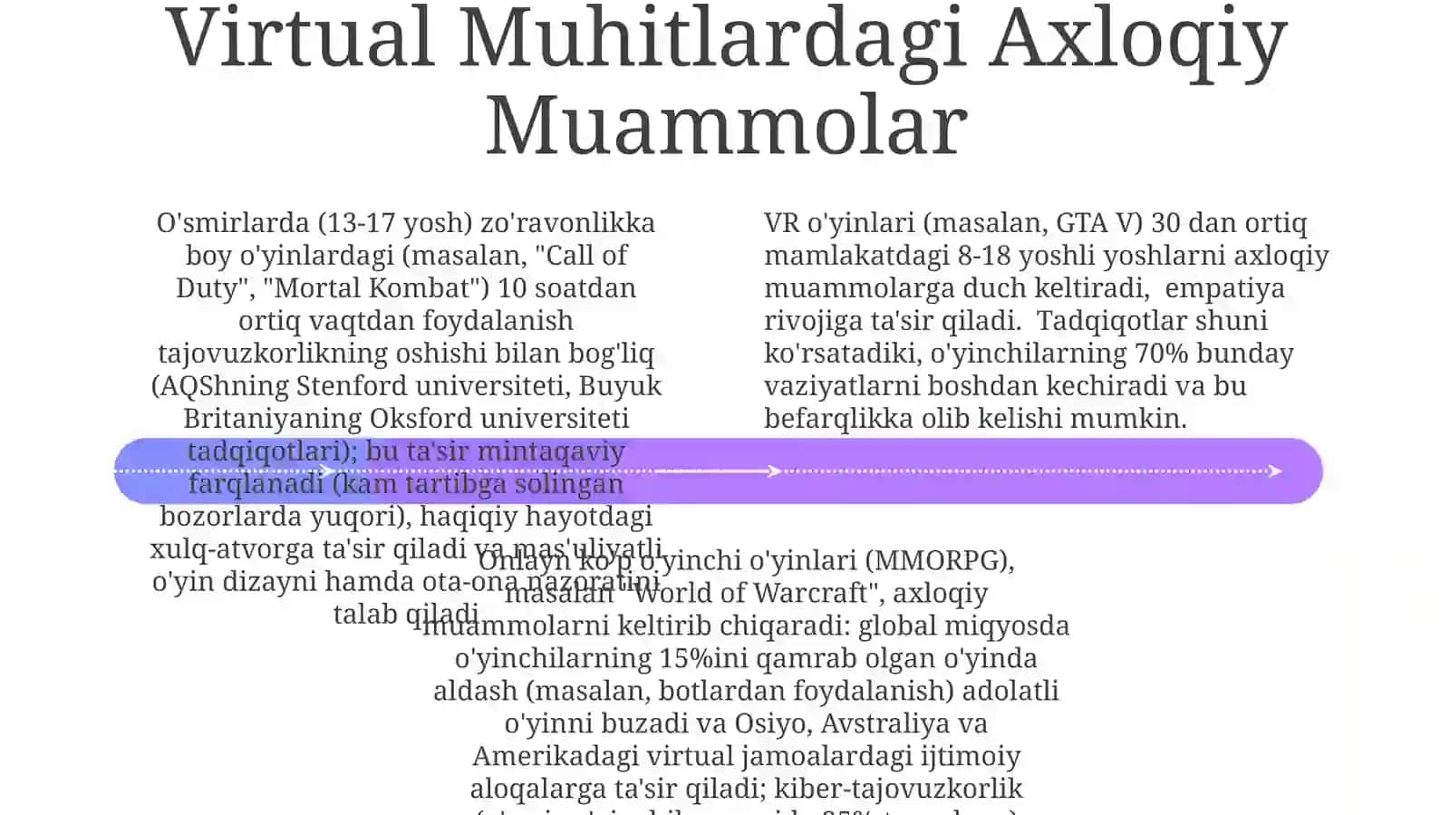 Kognitiv Rivojlanish va Virtual Olam 4