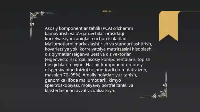 Koʻp oʻlchovli holat tadqiqotlari 4