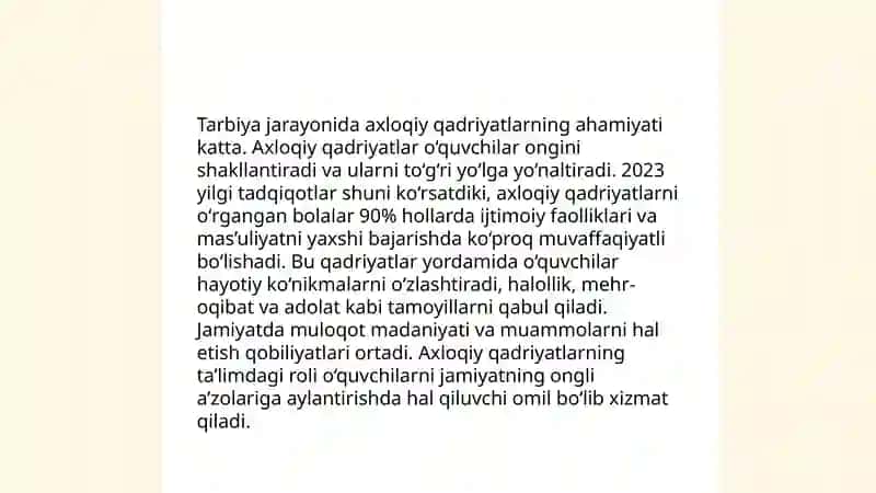 Tarbiya jarayonining mohiyati va mazmuni 4