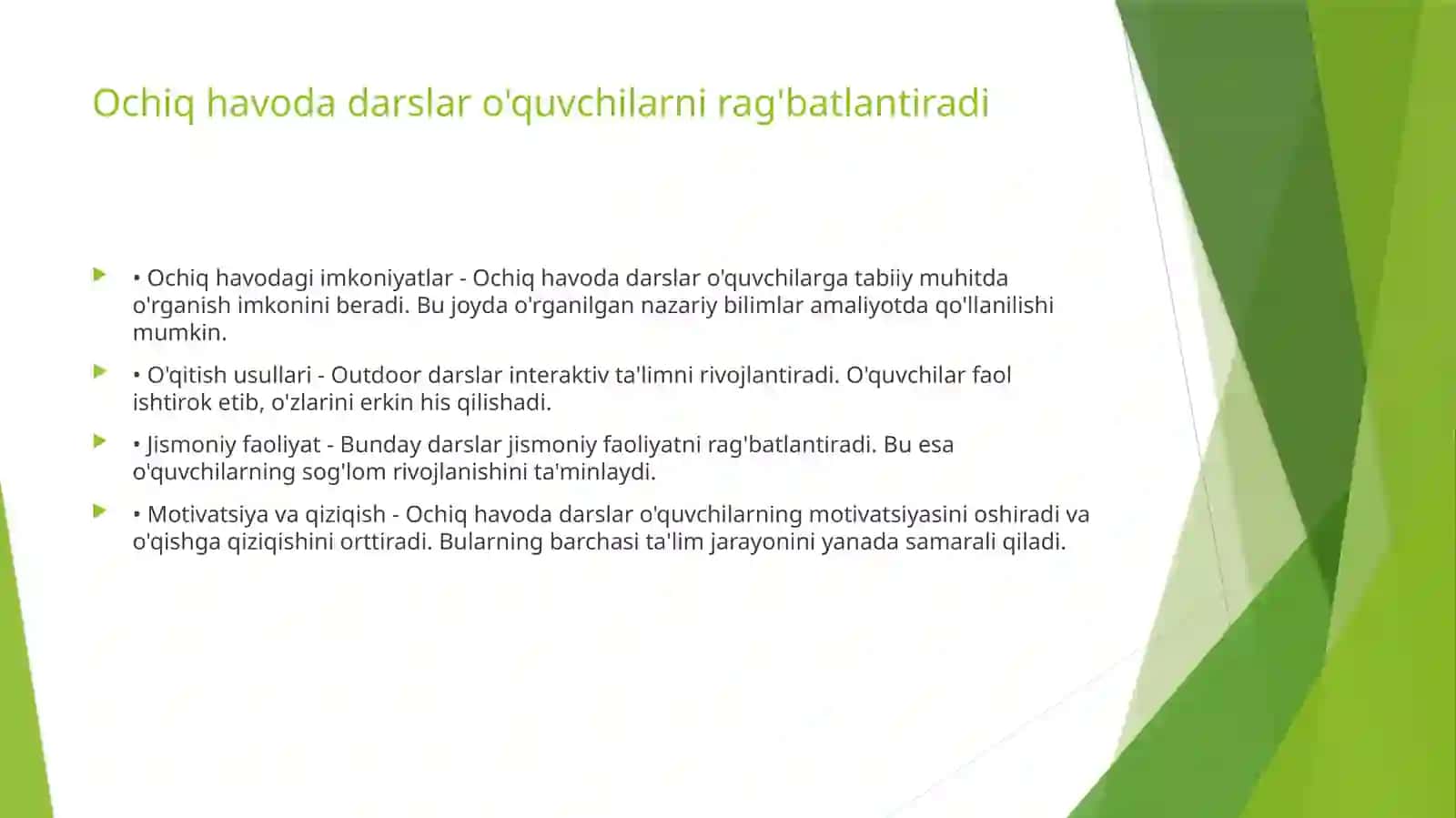 Shifoxonalarda uzoq  davolanuvchi maktab o'quvchilarni samarali ta'limi uchun tashqi sharoitlar 4