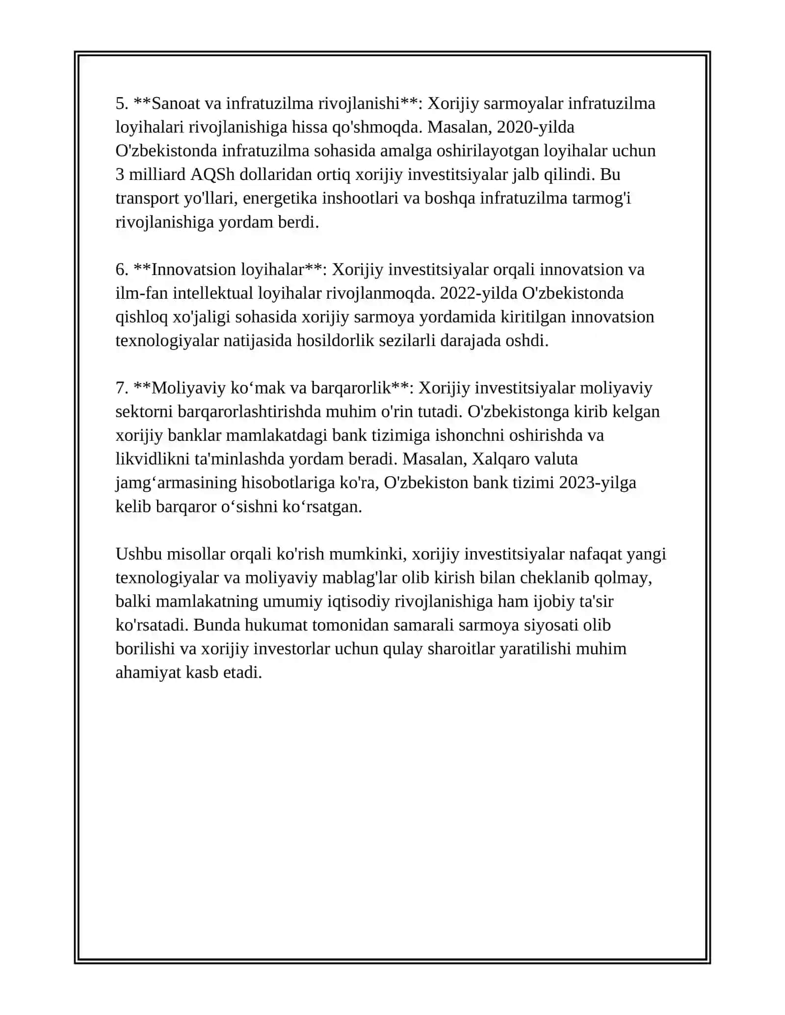 XORIJ INVISTITSIYALARI ISHTIROKIDAGI KORXONALAR FAOLIYATI 4