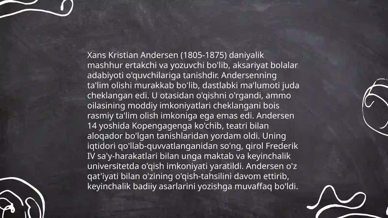 Xans Kristian Anderson hayoti va ijodi Bulbul asari 4