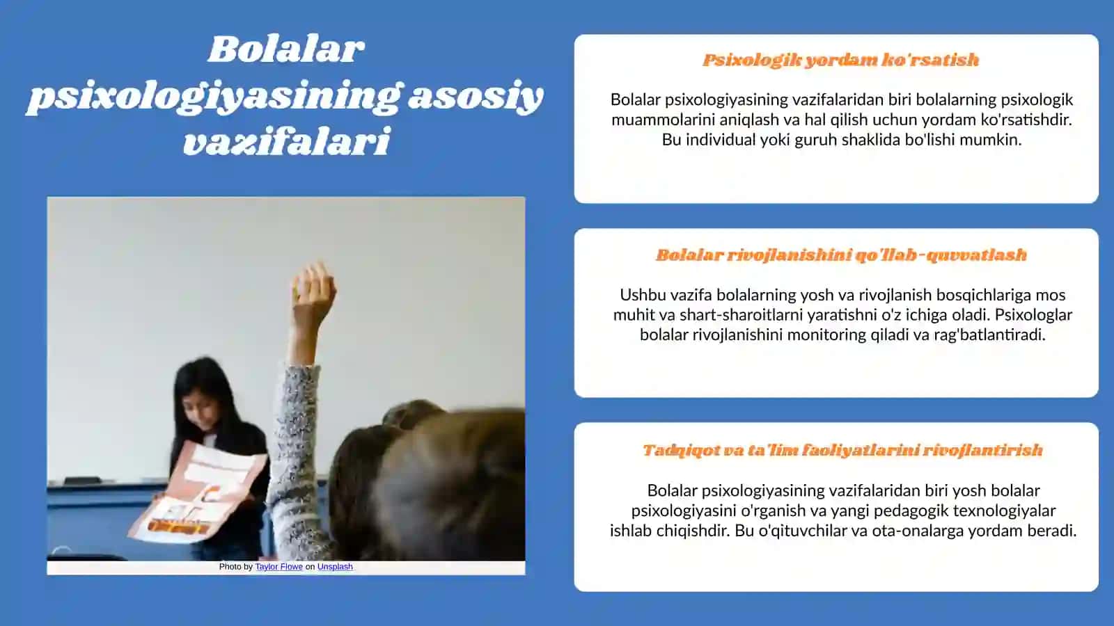 Bolalar psixologiyasi fanining predmeti, maqsadi va vazifalari 4