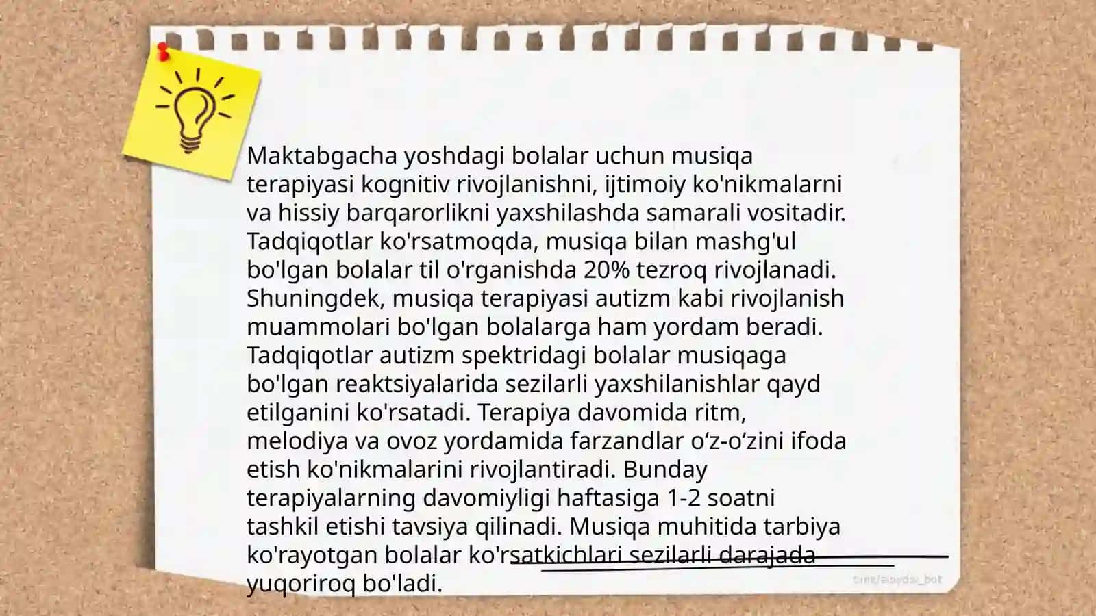 Maktabgacha yoshdagi bolalarni musiqiy mashgʻulotlarga órgatish 4