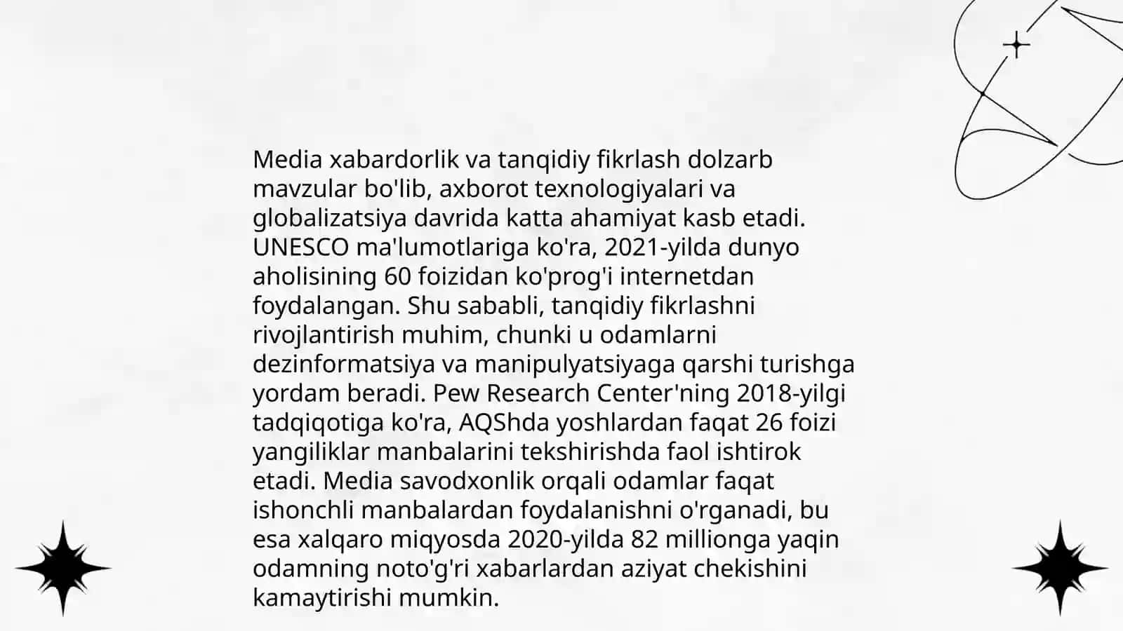 Media savodxonlikni rivojlantirishning yo‘llari 4