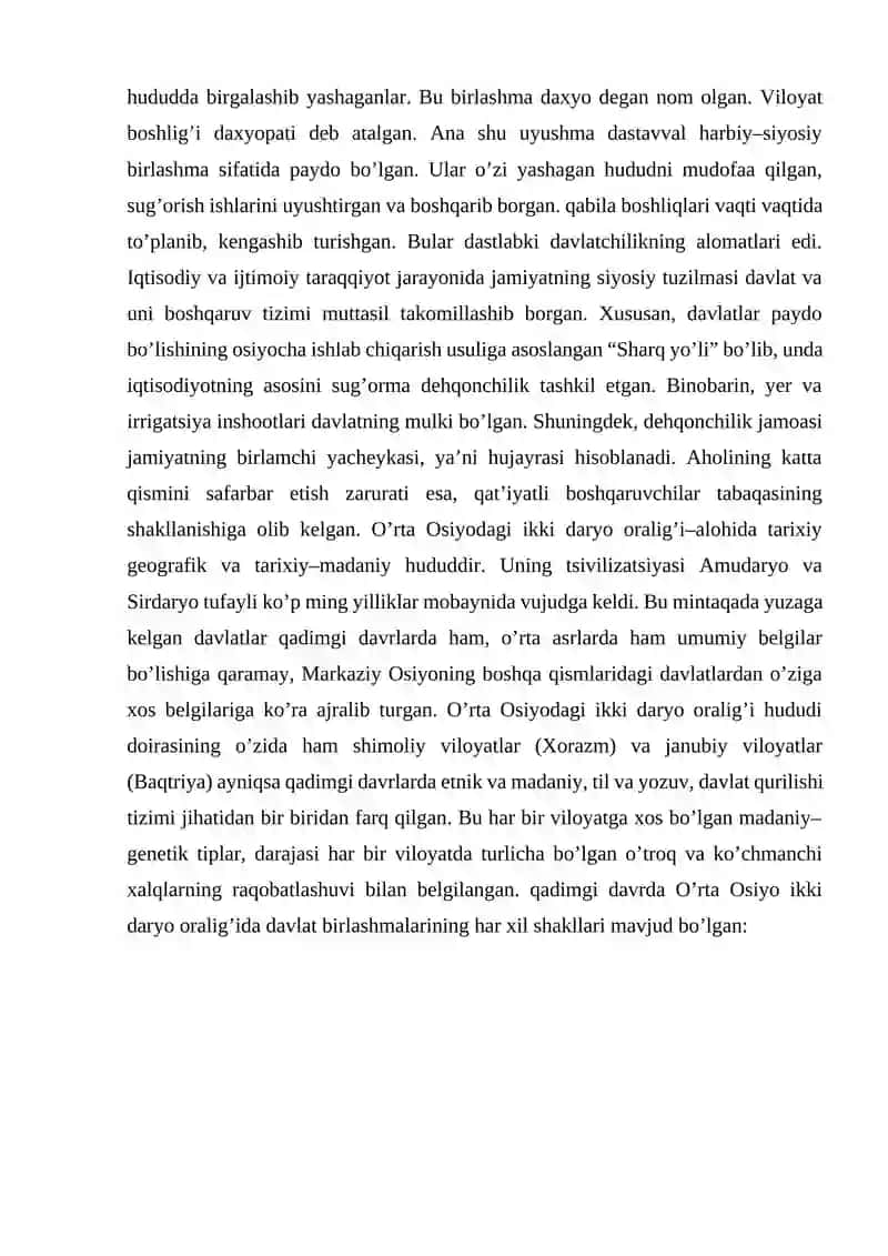 O’zbek davlatchiligining shakllanishi va taraqqiyot bosqichlari 4