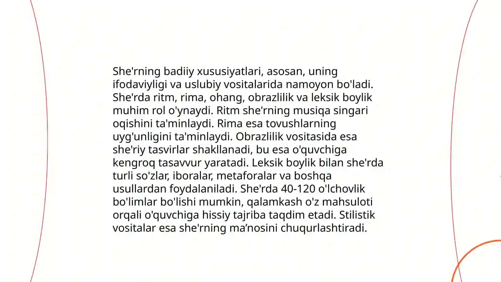 Musiqiy va sheʼriy ijodning mazmuni 4