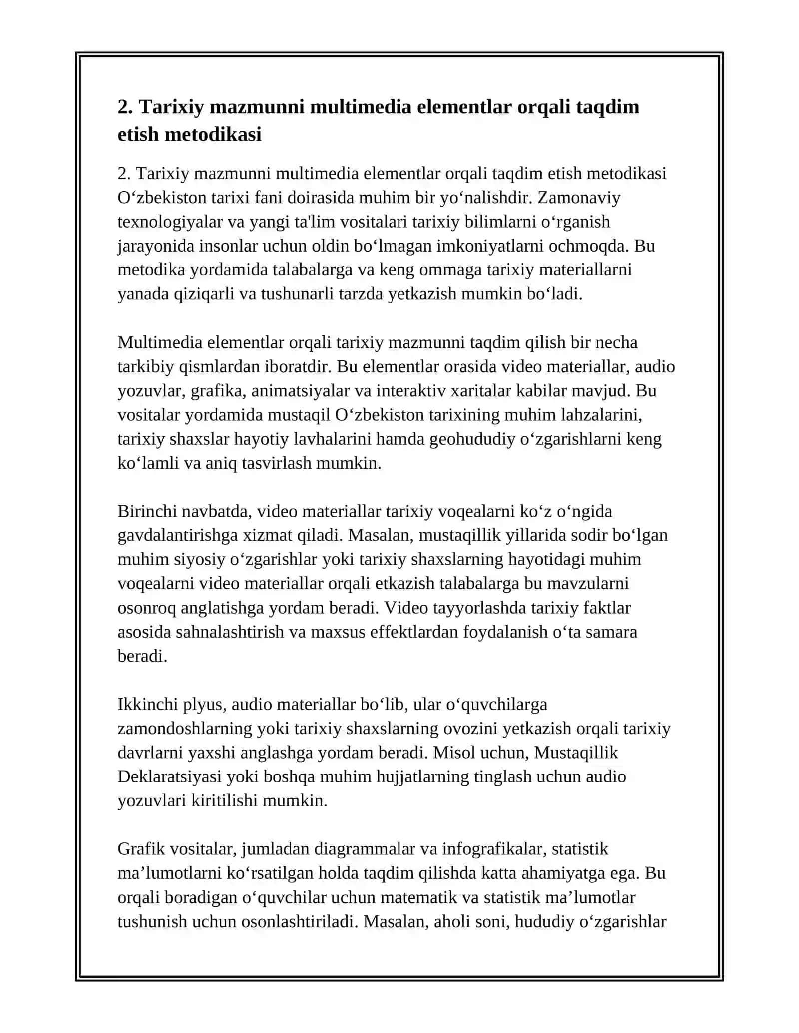 Oʻzbekiston tarixi fani doirasida mediaensiklopediya tuzish 4