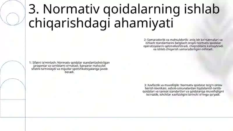 Ishlab Chiqarish Faoliyatida Me’Yoriy-Texnik Qoidalar 4