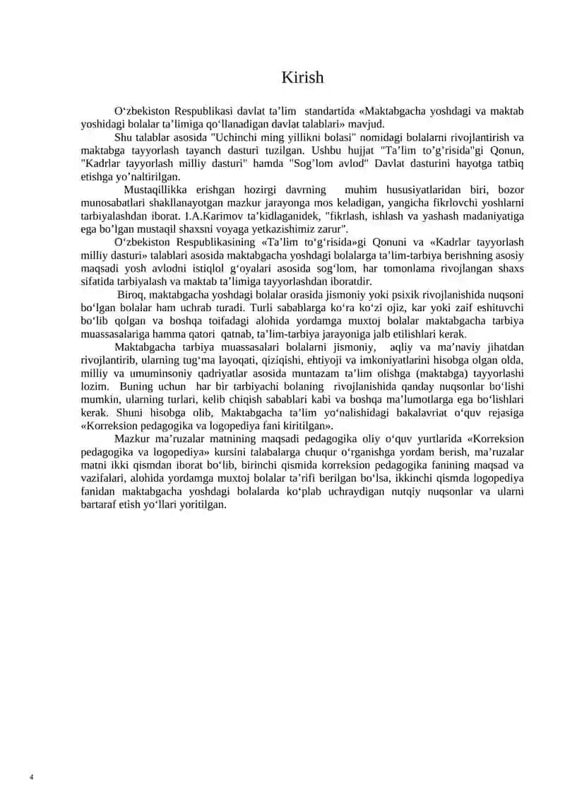 KORREKSION PEDAGOGIKA VA LOGOPEDIYA 4