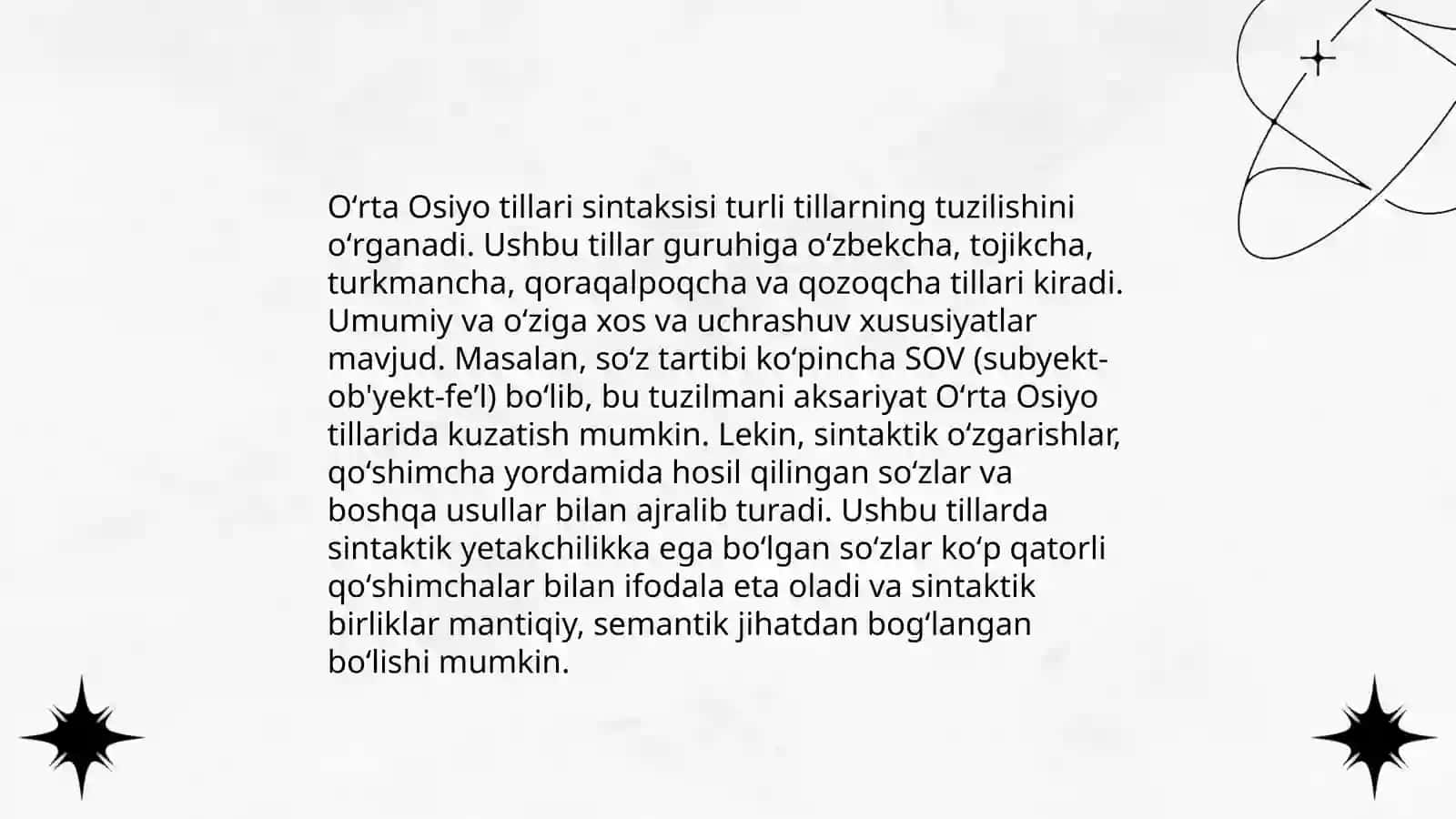 O’rta Osiyo tilshunosligi 4